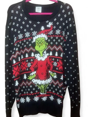 The Grinch sweater Graphic Holiday Sweater Size Large